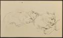 Arthur Lismer, 1885 - 1969
Untitled (large cats)
pen and ink on paper
22.6 x 14 cm
Arthur L…