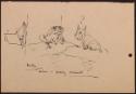 Arthur Lismer, 1885 - 1969
Bark, what a funny animal! 
drawing in pen and ink on commercially…