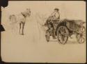 Arthur Lismer, 1885 - 1969
Untitled (horses, man with carriage)
graphite on paper
26.3 x 19.…