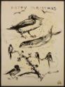 Arthur Lismer, 1885 - 1969
HAPPY CHRISTMAS
pen and ink, and chalk pastel on paper
20.2 x 27.…