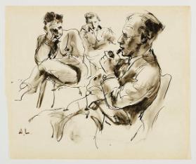 Colin and Elinor Mawson and Mr. Capriani