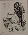 Arthur Lismer, 1885 - 1969
Untitled (farm house surrounded by farmer and animals)
pen and ink…