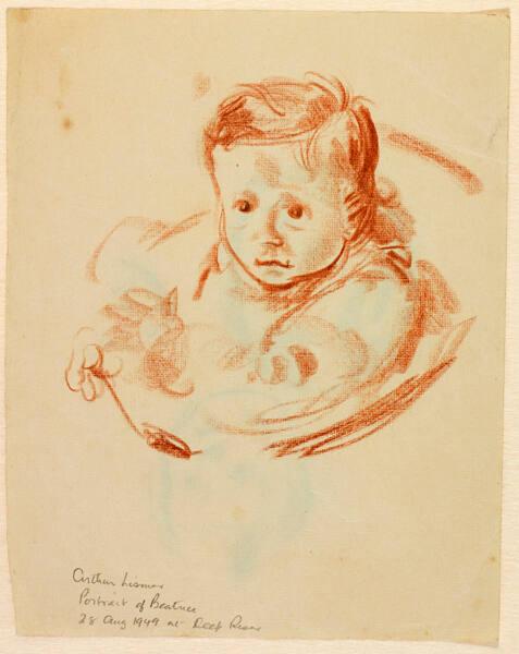 Portrait of Beatrice Mawson, Deep River, 28 Aug. 1949 (R); Beatrice (V)