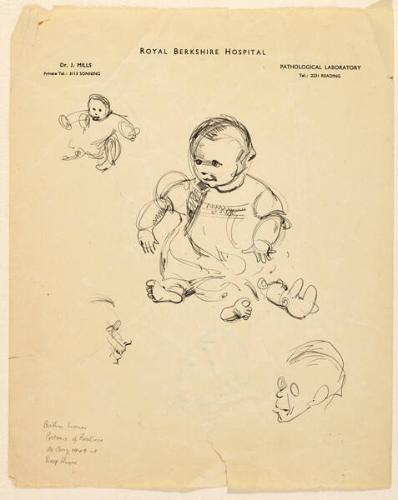 Portrait of Beatrice Mawson, Deep River, 28 Aug. 1949 (R); Beatrice (V)