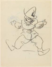 Untitled (clown figure) (R); Untitled (heads in profile) (V)