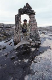 Norman Hallendy at a place of power, Kangiq, southwest Baffin Island, 1994
The Norman Hallendy…