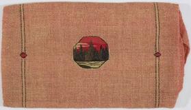 Cushion cover with embroidered design