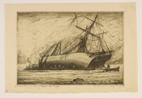 Overhauling Fishing Boats, Saint-Malo