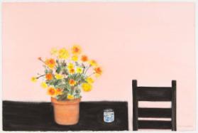 Marigolds and Chair