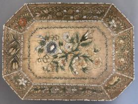 Embroidered Birch Bark Tray
