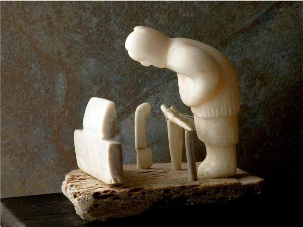 Hunter Waiting at a Seal Hole