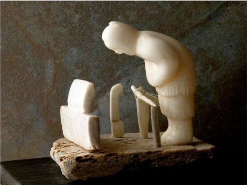 Hunter Waiting at a Seal Hole