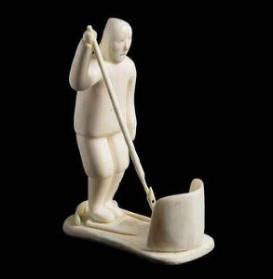 Hunter Poised at a Seal Hole