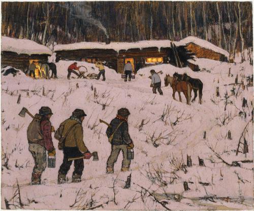 Logging Camp Near Vermillion