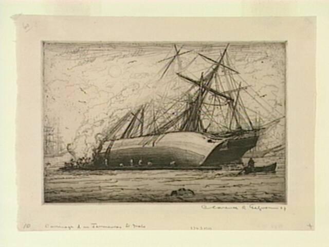 Overhauling Fishing Boats, Saint-Malo