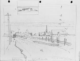 View of a Village (R); Study of House (V)