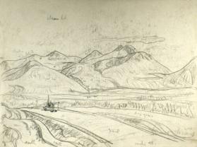 Mile 45, Alaska Hwy. (R); Alaska Hwy. (four mountainscapes) (V)