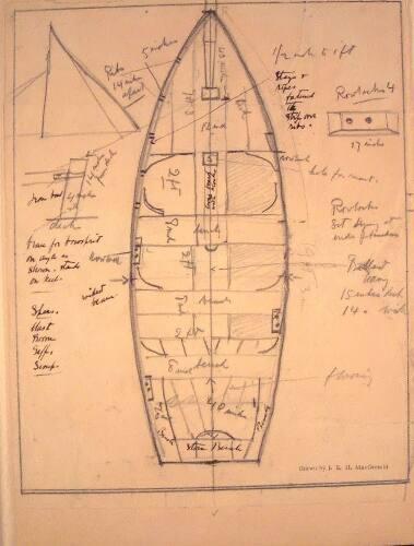 Untitled (diagram of a boat)