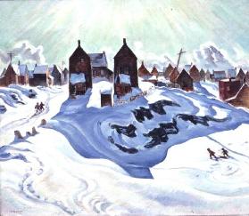 Untitled (winter houses, Hull, Quebec)