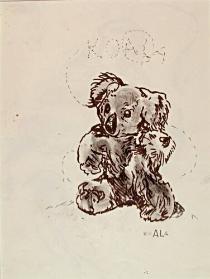 Koala Bear (R); Untitled (figure study) (V)