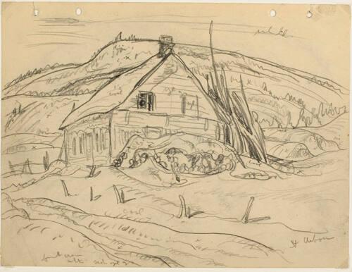 St. Urbain (R); Untitled (landscape, farm) (V)