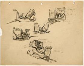 Untitled (five sleighs)