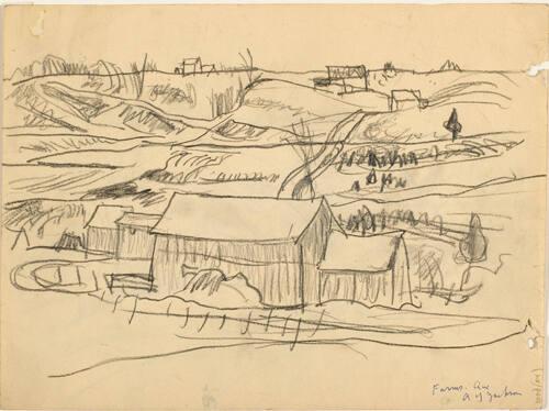 Farm, Que. (R); Untitled (farm) (V)