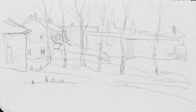 Baie St. Paul (R); Untitled (old house with single dormer) (V)