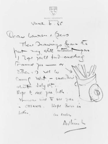 Letter from Lismer to Harris