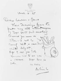 Letter from Lismer to Harris