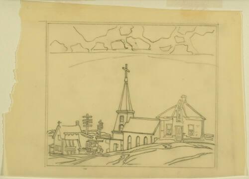 Study for Church, Burk's Falls, Version I