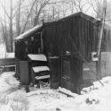 Thomson Shack in its original location behind the Studio Building in the Rosedale Ravine, Toron…