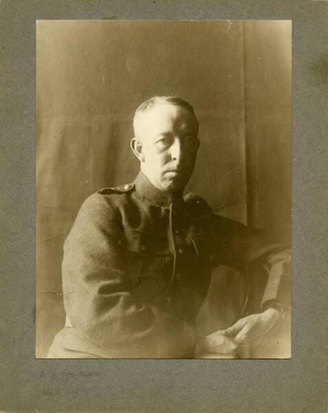 Private A.Y. Jackson, 60th Battalion, 1915
Photographer: Edmond Dyonnet (1891-1915)
McMichael…