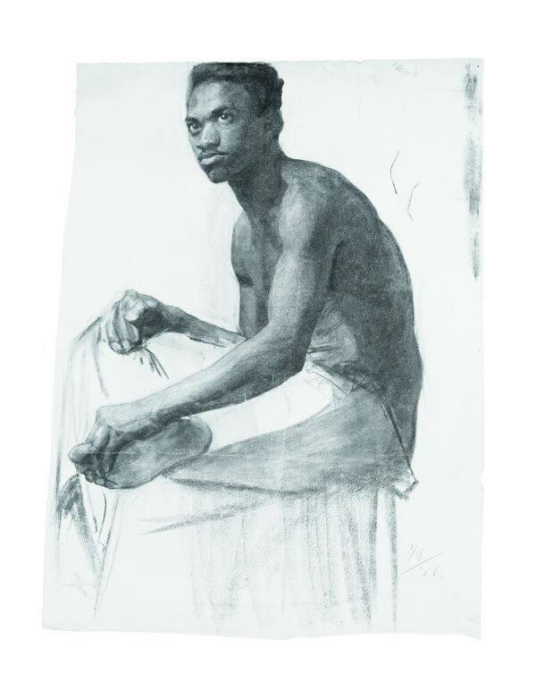 Untitled (seated man)