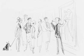 Lismer Lecturing in Gallery