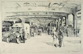 Arrival of a Hospital Ship at Pier no. 2