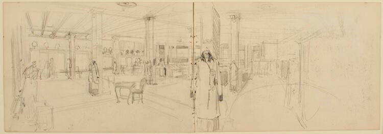 Untitled (department store interior, ladies wear)