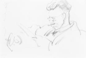 Frank Carmichael (R); Untitled (sketch of child's head)  (V)