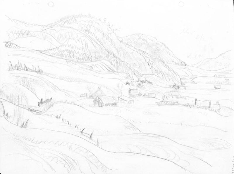 Valley of the Gouffre River (R); Long Barn (V)