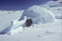 Iglovigak (remains of an abandoned igloo). 
Mallik Island, Southwest Baffin Island, Nunavut, 1…