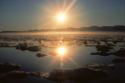 Norman E. Hallendy  (born 1932) 
Sunset at Pond Inlet, Southwest Baffin Island, 1995
The Norm…