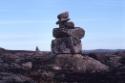 Inuksuk at Inuksugalait, an ancient site consisting of over one hundred inuksuit. 
Enukso Poin…