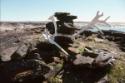 Pirujaqarvik, an inuksuk that marks a meat cache, at Itiliardjuk, southwest Baffin, 1997
The N…